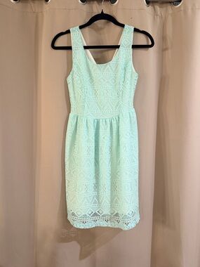 Nymphe Mint Lace Fit & Flare Dress